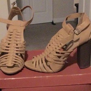 Tan High Heel Sandals